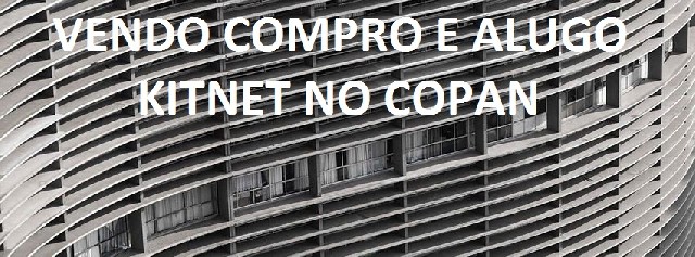 Kitnet copan andar alto oportunidade